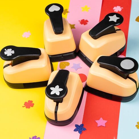 Craft Holes Punch, Paper Punchers Scrapbook Punches, 5PCS Inch Hole Punch Shapes Hole Puncher for Crafts Paper, Cutters for Paper Crafts DIY Handmade Crafting Scrapbook Tools Cards Arts Fun Projects in Saudi Arabia