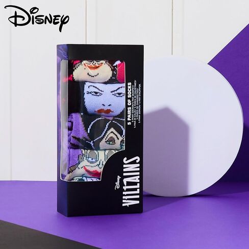 Disney Womens Ankle Socks, Soft and Breathable Socks Pack of 5 - Gifts for Her in Saudi Arabia