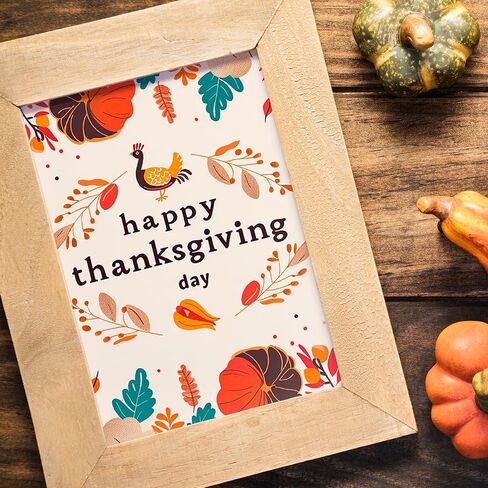 24 Sheets Thanksgiving Day Scrapbook Paper, 6''×6'' Pumpkin Maple Leaves Single -Sided Autumn Themed Decorative Craft Paper for Card Making Origami DIY Journal Album Supplies (T2011) in Saudi Arabia