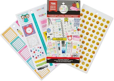 Happy Planner 30 Sheet Sticker Book 4 Pack Bundle - 4 Different Sticker Books for Calendars, Journals, Projects - Multi-Color, Easy Peel - Teacher Bundle, Over 5000 Stickers Included in Saudi Arabia