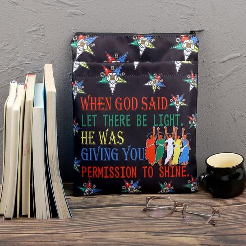 PLITI Order of The Eastern Star Gift Book Sleeve OES هدية نادي نسائي لأخوات Sistar هدية غلاف كتاب رمز OES (إذن للتألق BS) in Saudi Arabia