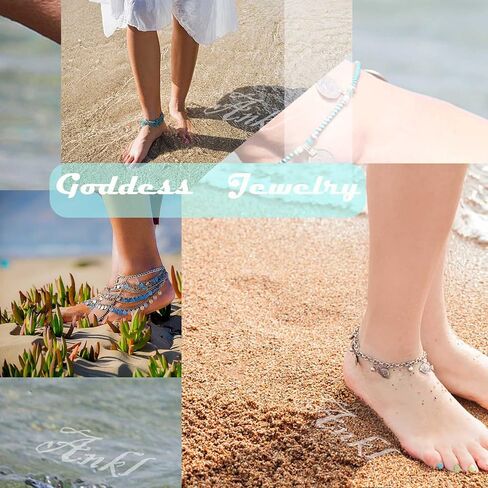 Butterfly Anklet Bracelet Boho Silver Layered Colorful Butterfly Pendant Ankle Chain Single Tiny Square Crystal Butterfly Hawaiian Beach Butterfly Pendant Foot Chain for Women and Girls in Saudi Arabia