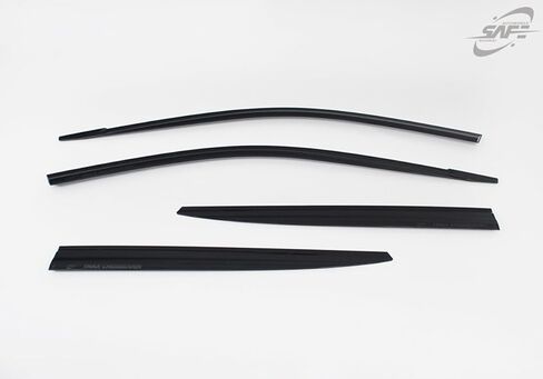 Safe Smoke Window Visor Sun Rain Vent Guard 4 Pcs Set Out Channel Visor Compatible with Chevrolet (Chevy) (Trax 2024~ Smoke) in Saudi Arabia