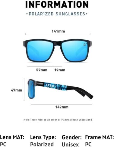 Polarized Sunglasses Womens & Mens - Designer with UV Protection for Sports & Driving - Stylish all Activities in Saudi Arabia