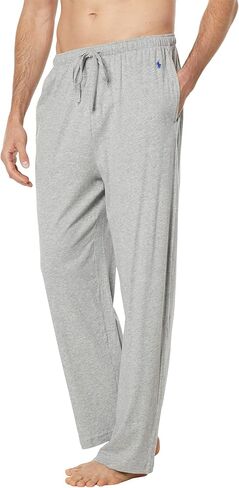 ملابس نوم قطنية خفيفة الوزن من Polo Ralph Lauren Enzyme، سراويل PJ ملائمة ومريحة، Andover Heather Rugby Royal Pp SM in Saudi Arabia
