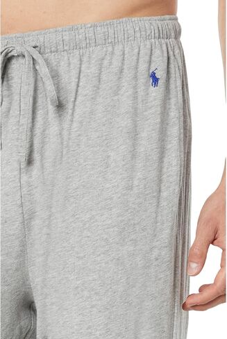 ملابس نوم قطنية خفيفة الوزن من Polo Ralph Lauren Enzyme، سراويل PJ ملائمة ومريحة، Andover Heather Rugby Royal Pp SM in Saudi Arabia