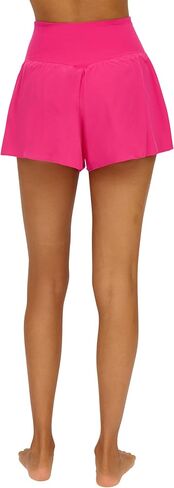 90 Degree By Reflex Crossover Waist Flowy Short with Built in Shorts in Kuwait