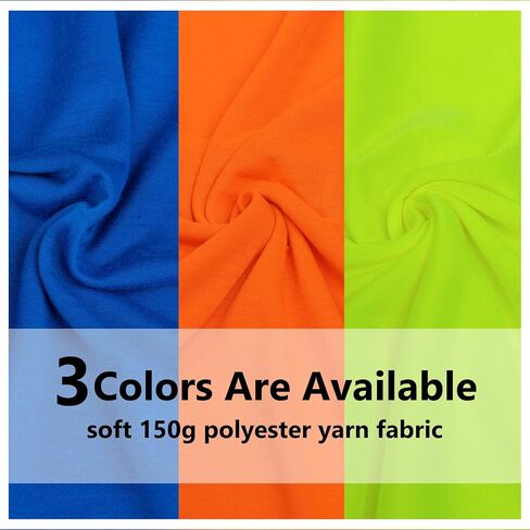 VENDACE High Visibility Safety Long Sleeve Shirts for Men 3 Pack Hi Vis Construction Work Shirts with Hood(MIX,3XL) in Kuwait