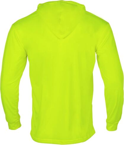 VENDACE High Visibility Safety Long Sleeve Shirts for Men 3 Pack Hi Vis Construction Work Shirts with Hood(MIX,3XL) in Kuwait