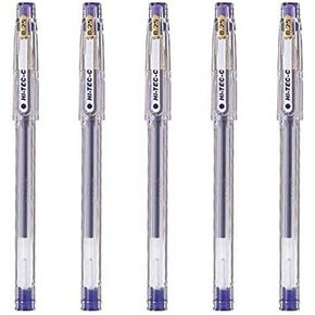 Pilot Hi-Tec-C 025 Gel Ink Pen, Hyper Fine Point 0.25mm, Blue Ink, LH-20C25, Value Set of 5