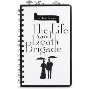 Gilmore Girls Life and Death Brigade 5-Tab Spiral Notebook With 75 Sheets | Notepad Journal, Stationery Paper | 5 x 8 Inches