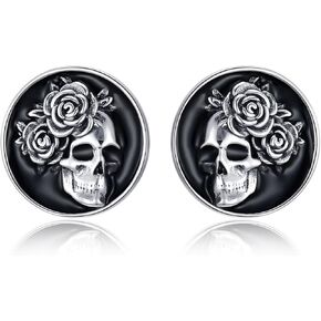 Dorunmo Celtic/Halloween/Lotus/Mushroom/Clover/Tree of Life Earrings Sterling Silver Leverback Earrings Irish Earrings Halloween Christmas Jewelry for Women Friend Wife