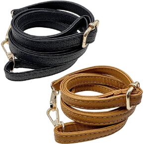 Yayatty 5 PCS Replacement Leather Bag Handles, 5 Color Adjustable Purse Strap Handbags Shoulder Replacement Handbag Shoulder Bag for DIY Purse Making Handmade Bag