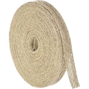 uxcell Burlap Fabric Ribbon, 3/8 Inch 11 Yards Natural Fabric Burlap Jute Ribbon for Christmas DIY Crafts Party Home Decor