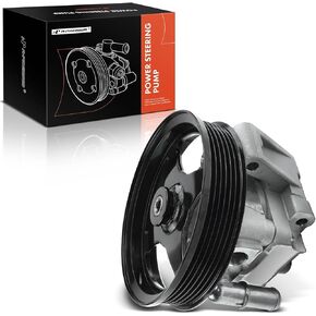 A-Premium Power Steering Pump, with Pulley, Compatible with Ford Thunderbird 2003-2005, Lincoln LS 2003-2006, V8 3.9L, Replace # 19318840
