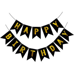 Green Happy Birthday Banner,Greenery Theme Birthday Party,Happy Birthday Sign Bunting Banner,Happy Birthday Garland for Women Men Birthday Hanging Jungle Party Decorations Supplies