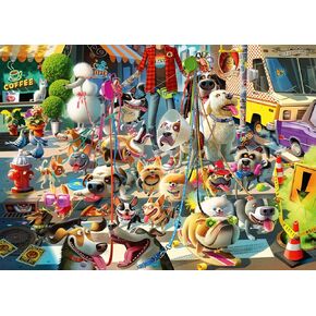 Ravensburger The Dog Walker Puzzle - 1000 Piece Jigsaw | Handcrafted in Germany | Perfect Interlocking Fit | Featuring Artwork by Dean Macadam