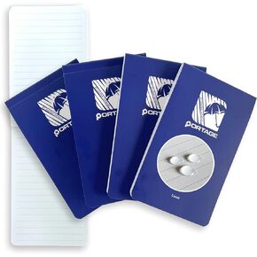 Portage Notebooks - 4 Pack Waterproof Notebook, Made From Recycled Stone Waste, Small Notepad, All Weather Notebook, Write in any Weather - 3x5 In, 40 Lined Sheets, Variety 4 Pack