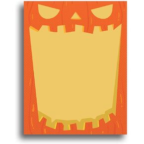 Jack-O-Lantern Halloween Fall Stationery Paper - 80 Sheets
