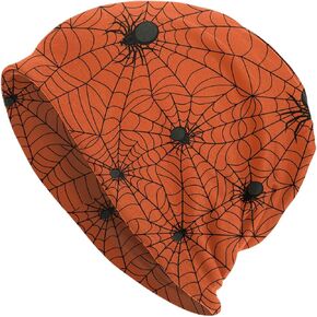 Halloween Skull Pumpkin Beanie Chemo Hat Cancer Headwear Knitted Hats Slouchy Cap for Adults Women Men