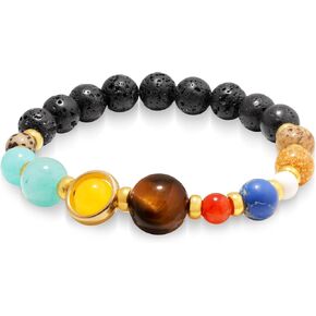 MINACHI Celestial Bracelet - Beads Solar System Bracelets - Diffuser Bracelet -Astronomy Jewelry for Space Lovers, Men, Women in Saudi Arabia