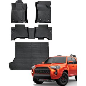 DiffCar® for Toyota 4Runner 7 مقاعد أرضية الحصير وبطانة البضائع 2013-2024، تناسب جميع الأحوال الجوية بطانات أرضية السيارة ملحقات السيارة لـ 4Runner 2024 2023 2022 2021 2020 2019 2018 2017 2016 2015 2014 2013 in Kuwait