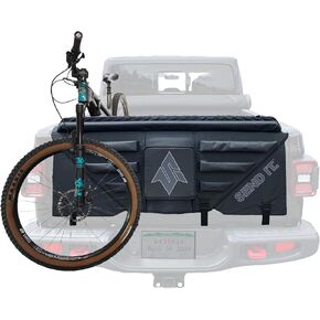 High Roller Tailgate Bike Pad V2– Tailgate Bike Pads for Trucks – Truck Bike Tailgate Pad – Tailgate Accessories for Mountain Bike, BMX Bike, Ebike & More (Full Size)