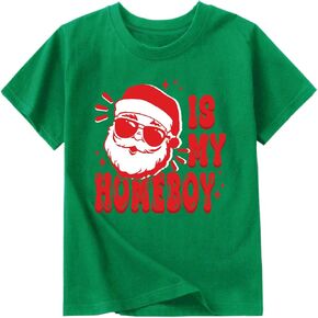 Toddler Boy Girl Christmas Shirt Kid Ugly Xmas Tshirt Cotton Short Sleeve Tee Top 2-10 Years