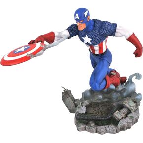 Diamond Select Toys Marvel Gallery VS: Captain America PVC Figure, 10 inches
