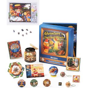 Puzzle Advent Calendar 2024 - Christmas Wonderland 13 Different Puzzles Including Mini Puzzles & Practical 3-D Puzzles for 24-Day Countdown & Home Decoration Designed By Pintoo [AR1002]