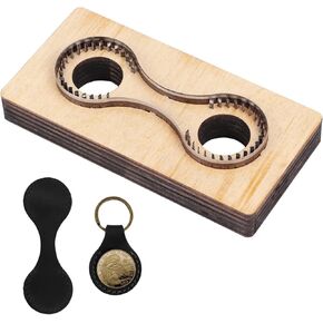 Leather Cutting Die, Leather Keychain Cutting Mold, Smooth Wooden Base, Sharp Steel Blades, Punch Stamping Tool for DIY Crafts, Easy to Use
