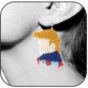 Trump Earrings Trump Earrings for Women Trump Jewelry Trump Earrings 2024 Trump Pendant Earrings in Kuwait