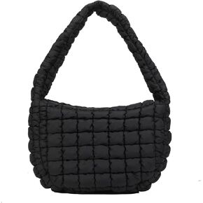 Quilted Tote Bag Puffer Bag for Women Puffer Shoulder Bag Lightweight Quilted Padding Hobo Bag Carryall Bag