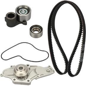IRONTEK Engine Timing Belt Kit w/Water Pump for 2003-17 for Honda Accord, 2012-15 Crosstour, 2005-17 Odyssey, 2005-15 Pilot, 2006-14 Ridgeline, 2004-07 for Saturn Vue, for Acura MDX RDX RL TL TSX ZDX