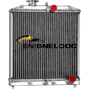 3 Row Core Aluminum Radiator Shroud Fan Relay for 1992-2001 Honda Civic D15 D16 EK EG DEL SOL Acura Integra GS LS HX L4 L6 1993 1994 1995 1996 1997 1998 1999 2000 2001