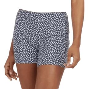 SPANX Womens 4" Sunshine Shorts, Navy Painted Dot, Small