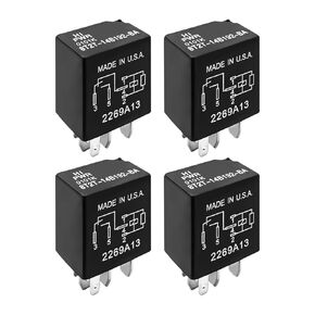 Replace 8T2T-14B192-BA Relay Fit for Ford, 30A 12VDC 5Pin Automotive Hight Power Relay 4 Pack