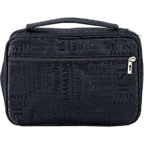 Names of Jesus Bible Cover (Black, XXL)