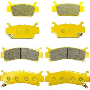 Front Rear Brake Pads Brakes for Honda Pioneer 1000 1000-5 SXS1000 2016 2017 2018 2019 2020 2021 - Talon R X X-4 2019-2021 06451/06452/06431/06432-HL4-A01 FA701 FA702 FA703 FA704 MC0007