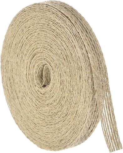 uxcell Burlap Fabric Ribbon, 3/8 Inch 11 Yards Natural Fabric Burlap Jute Ribbon for Christmas DIY Crafts Party Home Decor in Saudi Arabia