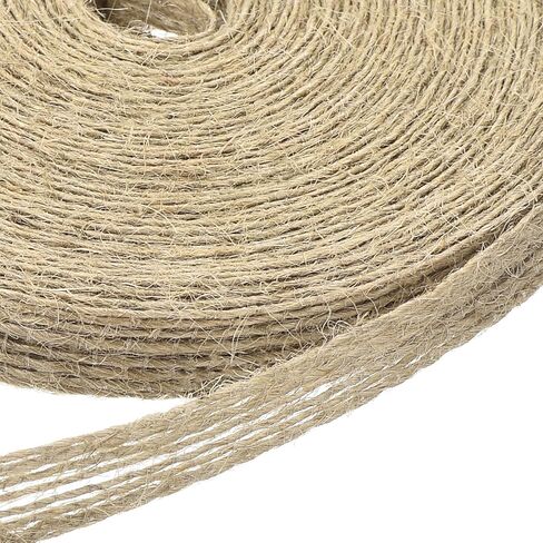 uxcell Burlap Fabric Ribbon, 3/8 Inch 11 Yards Natural Fabric Burlap Jute Ribbon for Christmas DIY Crafts Party Home Decor in Saudi Arabia