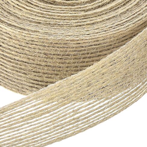 uxcell Burlap Fabric Ribbon, 3/8 Inch 11 Yards Natural Fabric Burlap Jute Ribbon for Christmas DIY Crafts Party Home Decor in Saudi Arabia