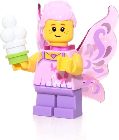 LEGO City Town Minifigure - Butterfly Girl (with Butterfly Wings & Ice Cream Treat) Very Cute in Saudi Arabia