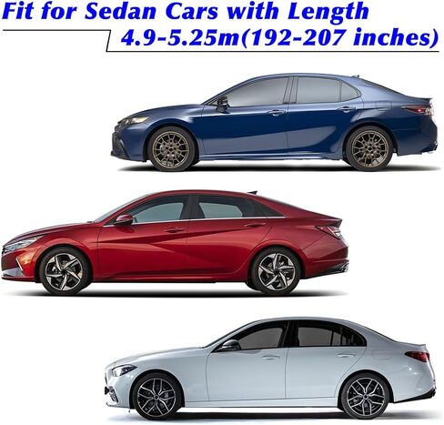 DZG Indoor Sedan Car Cover Comaptible with Altima Malibu Accord Charger K5 Sonata Impala ES Maxima Mirai Fit 192-207 inch Paint Sun Protection Scratch Resistant Dustproof Stretch Soft in Saudi Arabia