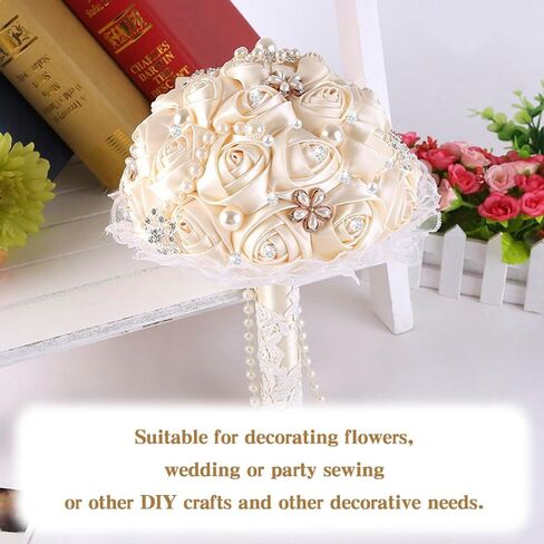 300 Pcs Bouquet Pins Flower Pin,3 Styles Pearl Head Pins,Diamond Pins for Bouquets,Bouquet Pins,Crystal Head Corsage Pins for Jewelry,Making Sewing,Wedding Floral Decorations and DIY Crafts in Saudi Arabia