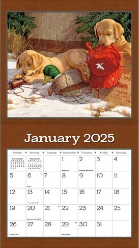 LANG Puppy 2025 Wall Calendar (25991001937) in Saudi Arabia