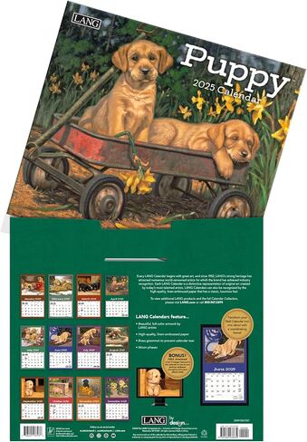 LANG Puppy 2025 Wall Calendar (25991001937) in Saudi Arabia