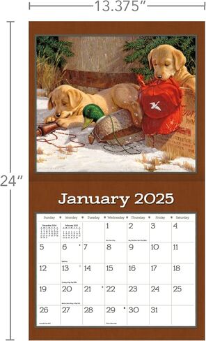 LANG Puppy 2025 Wall Calendar (25991001937) in Saudi Arabia