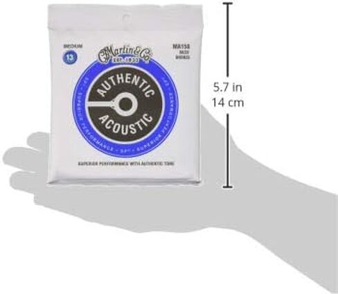 Martin Authentic Acoustic Guitar Strings, Superior Performance Extra Custom Light in Kuwait