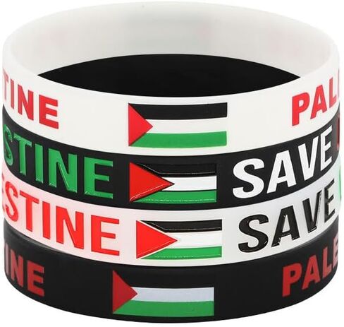 Pingyongchang Free Palestine Silicone Bracelet Handmade Adjustable Braided Palestinian Flag Rope Bracelet for Women Men Save Gaza Support Palestine Jewelry in Saudi Arabia